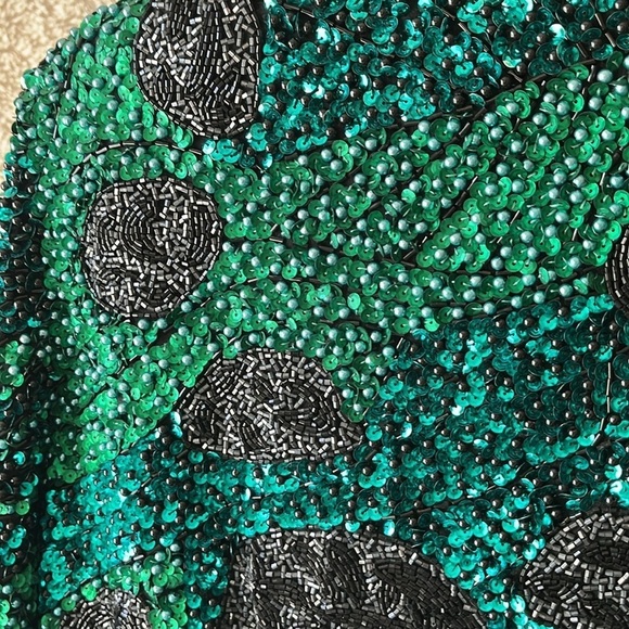 RARE Beaded Indian Head Sequined Jacket - Picture 13 of 17